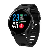 ΙΝΤΙΜΕ Smartwatch S08,  IT-021, 1.3" έγχρωμο, IP68, HR & Blood pressure, μαύρο